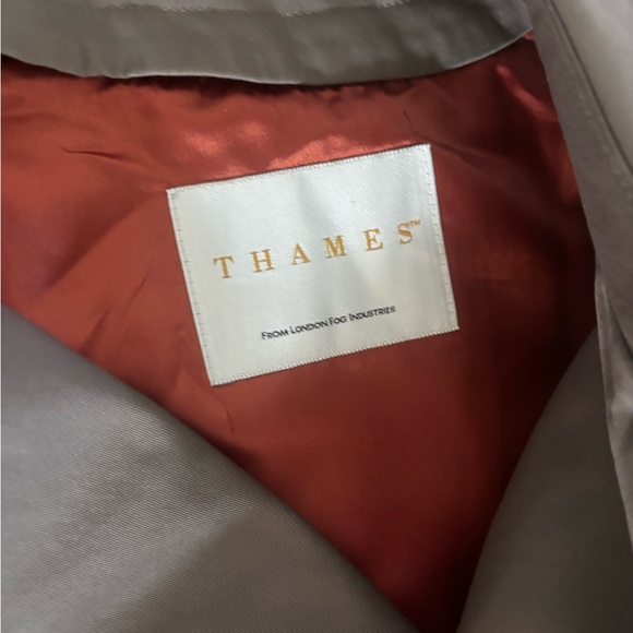 Thames London Fog Men's Classic Tan Trench Coat - Picture 9 of 9